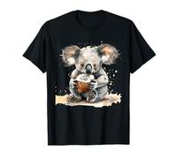 Coco Koala Bear Aquarelle Motif Coconut Lover Artwork T-Shirt