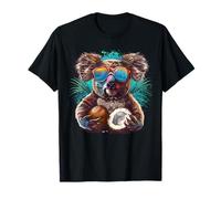 Coco Koala Bear Floral Coco Fruit Illustration Wildlife T-Shirt
