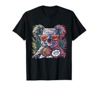 Coco Koala Ours Animal Art Noix de Coco Fruit Illustration Faune T-Shirt