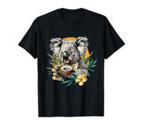 Coco Koala Ours Motif Floral Fruit Animal Lovers Wildlife T-Shirt