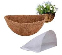 Coco Liner - Coco Liner - Bol Rond en Coco pour Planter - Tapis Rechange en Fibre Coco Dense et préformé, Bonne rétention l'eau, Lierre, bouc Pissenlit