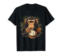 Coco Monkey Nature Coco Fruit Singe Lover Oeuvre d'art T-Shirt