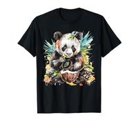 Coco Panda Bear Aquarelle Nature Coconut Lover T-Shirt