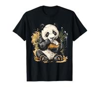 Coco Panda Bear Artwork Aquarelle Nature Coconut Lover T-Shirt