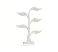 Coco Papaya Arbre à Boucles d'Oreilles en bois 40cm | Finition Blanc Cérusé