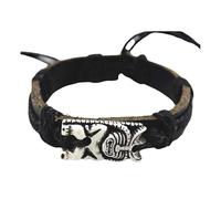 Coco Papaya Bracelet avec Statuette Tiki - Bijou Maori Hawaï Tahiti