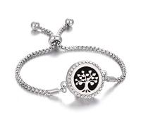 Coco Papaya Bracelet Diffuseur de Parfum Modèle Arbre de Vie argenté - L'aromathérapie par Les Bijoux