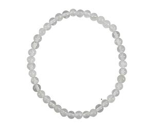 Coco Papaya Bracelet en Cristal de roche grade A | Boules 4mm