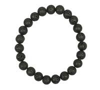 Coco Papaya Bracelet Pierre de Lave/Basalte | Boules 8mm
