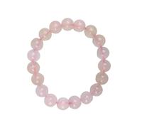 Coco Papaya Bracelet Quartz rose - boules 10mm
