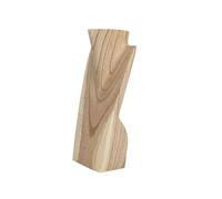Coco Papaya Buste présentoir a colliers en bois 25cm | Finition Bois brut naturel
