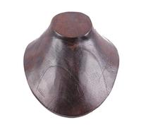 Coco Papaya Buste présentoir à colliers en bois massif chocolat