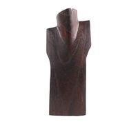 Coco Papaya Buste présentoir à colliers en bois massif marron 30cm