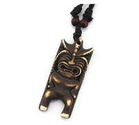 Coco Papaya Collier mixte homme/femme avec pendentif Tiki - style polynésien
