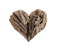 Coco Papaya Décoration murale Cœur en bois flotté 30cm