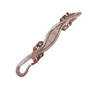 Coco Papaya Gecko Grand Format décor Coquillages - Frise Murale en Bois XL 100cm