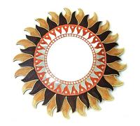 Coco Papaya Grand Miroir Rond Forme Soleil 60cm. Déco Maison du Monde.