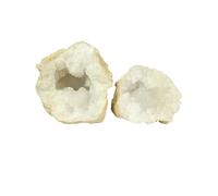 Coco Papaya Grande Géode Entière de Cristal de Roche Naturel - 6 à 8kg