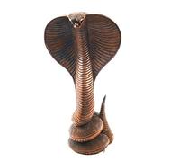 Coco Papaya Grande Statue Serpent/Cobra 50cm en Bois sculpté