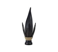 Coco Papaya Lampe de Chevet en Feuilles de Cocotier et Acajou 50cm | à équiper