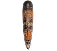 Coco Papaya Masque Africain 50cm motif tribal. Déco murale africaine.