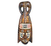 Coco Papaya Masque Africain en bois 30cm décoration afrique