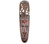 Coco Papaya Masque Africain en bois 50cm motif Girafes