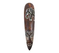 Coco Papaya Masque motif Éléphant en Bois 50cm - Style Batik