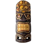 Coco Papaya Masque Tiki 30cm en bois | Décoration Tiki Bar