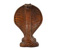 Coco Papaya Mini Statuette Figurine Serpent/Cobra 12cm en Bois sculpté