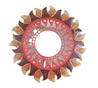 Coco Papaya Miroir Rond Forme Soleil ø25cm. Déco Ethnique