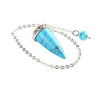 Coco Papaya Pendule cône Poli - Turquoise (Howlite)