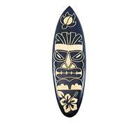 Coco Papaya Planche de surf murale en bois motif Tiki 50cm | Idéale chambre d'Ado !