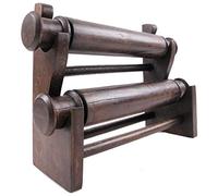 Coco Papaya Porte-bracelets et montres/Présentoir à bijoux 2 joncs en bois massif teinte marron chocolat