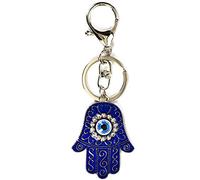 Coco Papaya Porte-clefs/Bijou de sac Hamsa bleue - Oeil turc Porte Bonheur