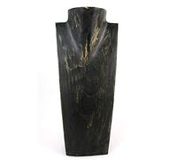 Coco Papaya Présentoir à collier, buste en bois 35cm finition noir vintage