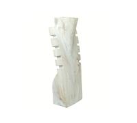 Coco Papaya Présentoir en bois pour colliers et pendentifs 30cm | Finition Blanc Cérusé