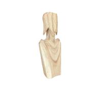 Coco Papaya Présentoir en bois pour parures colliers et boucles 35cm | Finition Bois brut naturel