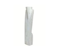 Coco Papaya Présentoir spécial colliers longs 60cm buste en bois finition blanc cérusé