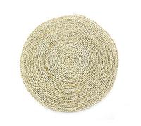 Coco Papaya Set de Table Bohème Rond ø40cm en Jonc de mer Naturel