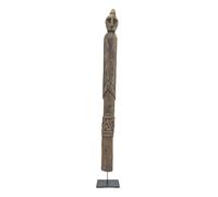Coco Papaya Statuette en Bois Vieilli du Timor 50 à 60cm