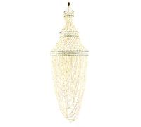 Coco Papaya Suspension en véritables coquillages cauris blancs 80cm