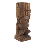 Coco Papaya Tiki Lono Polynésien en Bois de Suar 20cm