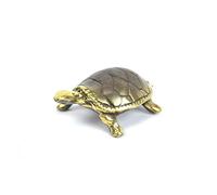 Coco Papaya Tortue de Terre en Laiton - Statuette Miniature 6cm