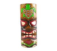 Coco Papaya Totem Tiki 25cm en Bois Motif Tortue