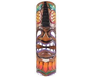 Coco Papaya Totem Tiki 50cm en Bois. Inspiration Déco Hawai.