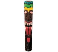 Coco Papaya Totem Tiki Intérieur/Extérieur 100cm en Bois | Déco Hawaï Polynésie