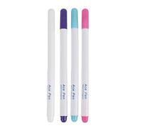 Coco Poor Lot de 4 stylos de marquage pour Tissu effaçables à l'eau, stylos de marquage, Stylo Soluble dans l'eau, marqueur de Truc, Stylo Soluble dans l'eau, Craie de Tailleur pour Quilting, Couture
