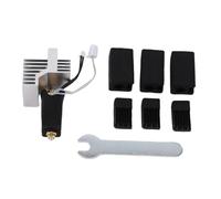 Cocoarm 0.2mm Remplacement de Hotend en Céramique pour Carbone, Kit de Hotend pour Imprimante 3D avec Manchon en Silicone et Brosse à Buse, Dissipateur de Chaleur à Revêtement D'Oxyde