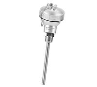 Cocoarm 1/2 NPT Thermocouple Terminal Head, Sonde de Capteur de Température en Acier Inoxydable avec PT100, Large Plage de -328 à 842 Fahrenheit pour un Usage Industriel (Tube de protection 100 mm)
